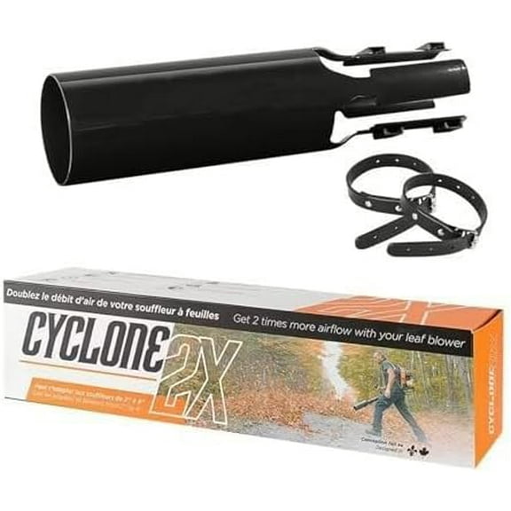 Leaf Blower Air Booster, Universal Leaf Blower Nozzle Attachment, Cordless Leaf Force Air Booster for 2–4 Inch Blower Tubes, Easy to Install Airflow Accelerator (Black)