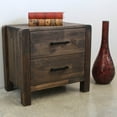 thumbnail image 2 of International Caravan Larry 2-Drawer Side Table-Finish:Rustic Teak Finish,Material:Acacia Wood, 2 of 5