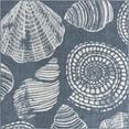 thumbnail image 2 of Unique Loom Outdoor Coastal Collection Area Rug - Bodrum (7' 10" Square Navy Blue/Ivory), 2 of 6
