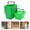 Green, variant on Dwellnix Plastic Shopping Baskets 12 Pack with Ergonomic Handles Durable Red Handheld Grocery Bins for Store Market or Pantry Organization