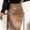 Brown, variant on Idoravan Women's Basic Versatile Skirt Fashion Women Sexy Tassel Solid A-Line Short Irregular Buttocks Mini SKirt