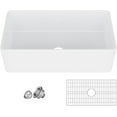 thumbnail image 4 of Yiwa Classic White Ceramic Kitchen Sink, Versatile Undermount or Drop-In, Stain-Resistant, Modern & Timeless, 4 of 7