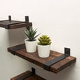 thumbnail image 5 of Lavievert Floating Shelves Wall Mounted, Rustic Wood Wall Storage Shelves for Bedroom, Living Room, Bathroom, Kitchen, Office - Set of 3, 5 of 7