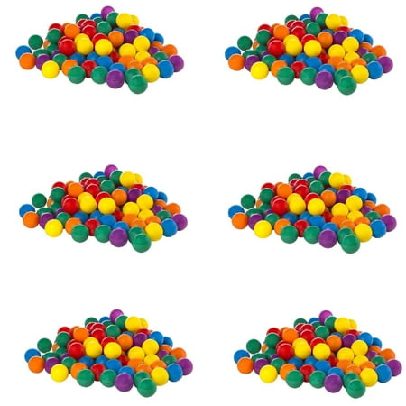Intex 100 Pieces Large Plastic Fun Balls For Ball Pits, Multicolor (6 Pack)
