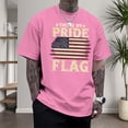 thumbnail image 5 of Ankishi This Is My Pride Flag Shirt Patriotic Men's Casual Short Sleeve Crewneck Summer Cotton T Shirts for Travel, 5 of 6