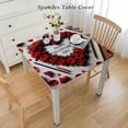 thumbnail image 2 of BANET Tablecloth Red Rose Flower Tablecloths Love Heart Table Cover Washable Tablecloth for Party Holiday Kitchen Dining Room Indoor Outdoor Decor, 2 of 7