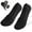 Black, variant on Deago 5 Pairs Men No Show Socks Low Cut Ankle Short Socks Casual Cotton Socks with Non Slip Grips (Gray)