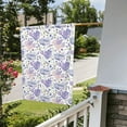 thumbnail image 5 of Easygdp Lavender Flowers Garden Flag Yard Flag Welcome Flag, Double-Sided, Weather Resistant for Outdoor Decor - 12.5"x18", 5 of 9