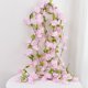 thumbnail image 4 of 1,8 m Flores artificiales Flores de cerezo Vides Flores de seda Sakura Ratán Adorno navideño Guirnalda colgante Decoración para el hogar de la boda, 4 of 5