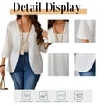 thumbnail image 6 of Cuteduck Women's Plus Size Cardigan 3/4 Sleeve Casual Open Front Light Cardigan 1X-4X, 6 of 10
