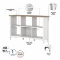 thumbnail image 3 of Bush Furniture Salinas 6 Cube Bookcase Organizer, Shiplap Gray & Pure White, 3 of 6
