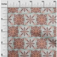 thumbnail image 2 of oneOone Cotton Poplin Twill Brown Fabric Asian Tile Traditional Diy Clothing Quilting Fabric Print Fabric By Yard 56 Inch Wide, 2 of 4