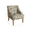 thumbnail image 4 of HomePop Classic Swoop Accent Lounge Armchair, 4 of 5