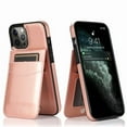 thumbnail image 4 of iPhone 13 Pro Max Case, Leather Wallet Case iPhone 13 Pro Max 6.7", PU Leather Case, Built in Stand Wallet Credit Card Holder Case 5 Card Slots Case For Apple iPhone 13 Pro Max, Pink, 4 of 11