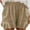 Khaki, variant on Timegard Plus Size Shorts for Women Ruffle Wide Leg Elastic Waist Loose Comfy Shorts Casual Summer Travel