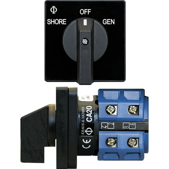 Blue Sea 9009 Switch, AC 120VAC 32A OFF  2 Position [9009]