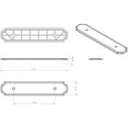 thumbnail image 3 of Jeffrey Alexander B812-96 3-3/4" Center To Center Cabinet Pull Backplate - Nickel, 3 of 7