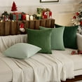 thumbnail image 7 of Sage Green Corduroy Throw Pillow Covers 18x18 Inch Set of 4, Soft Boho Farmhouse Cushion Covers for Couch Bed and Sofa, Modern Nordic Home Decor, 7 of 7