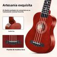 thumbnail image 4 of Ukulele Soprano Acústico 21 Pulgadas Con Afinador Eo Safe Imports Marrón, 4 of 5