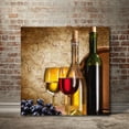 thumbnail image 2 of Red & Wine Gallery-Wrapped Canvas Wall Art, 16x16, 2 of 5
