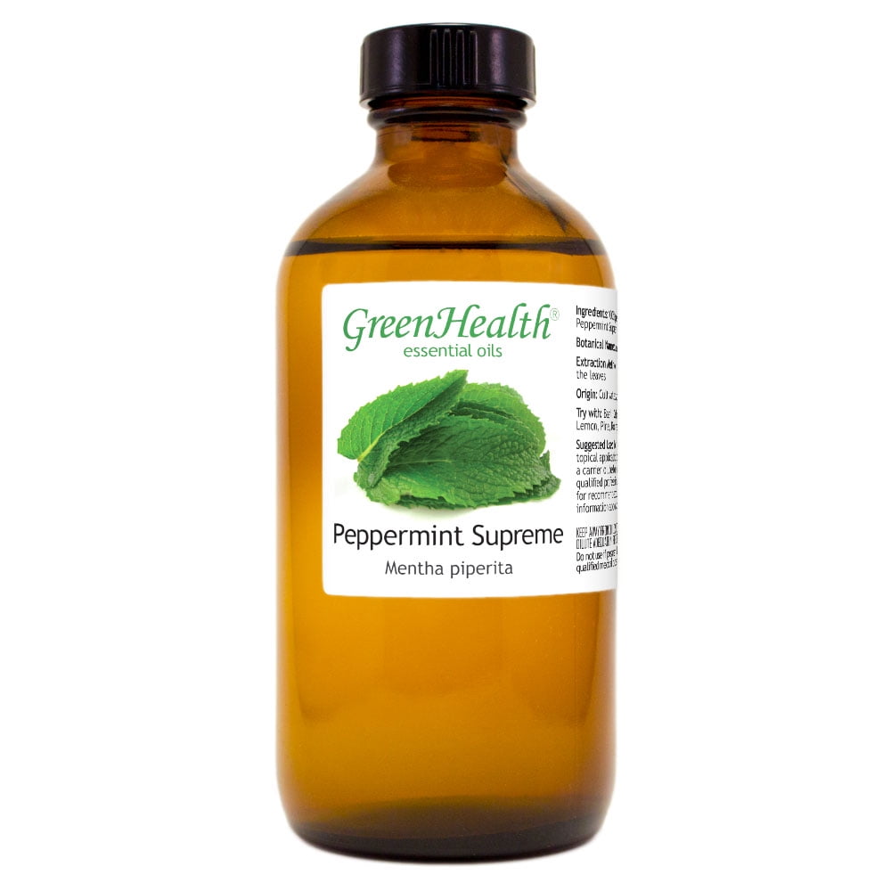 Peppermint (Mentha Piperita) Essential Oil 8 fl oz (237 ml) Glass
