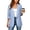 Blue women striped blazer a1, variant on Women Fall Winter Striped Long Sleeve Button Down Open Front Casual Blazer Basic Work Office Blazer Tops, Green XL