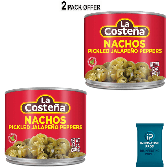 La Costeña Pickled Nacho Jalapeno Slices, 12 oz