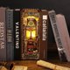 thumbnail image 5 of Kit de libros de bricolaje, estantería para casa de muñecas, callejón decorativo, modelo de sujetalibros, kit de creatividad con luz LED (Iglesia del pacto), 5 of 5