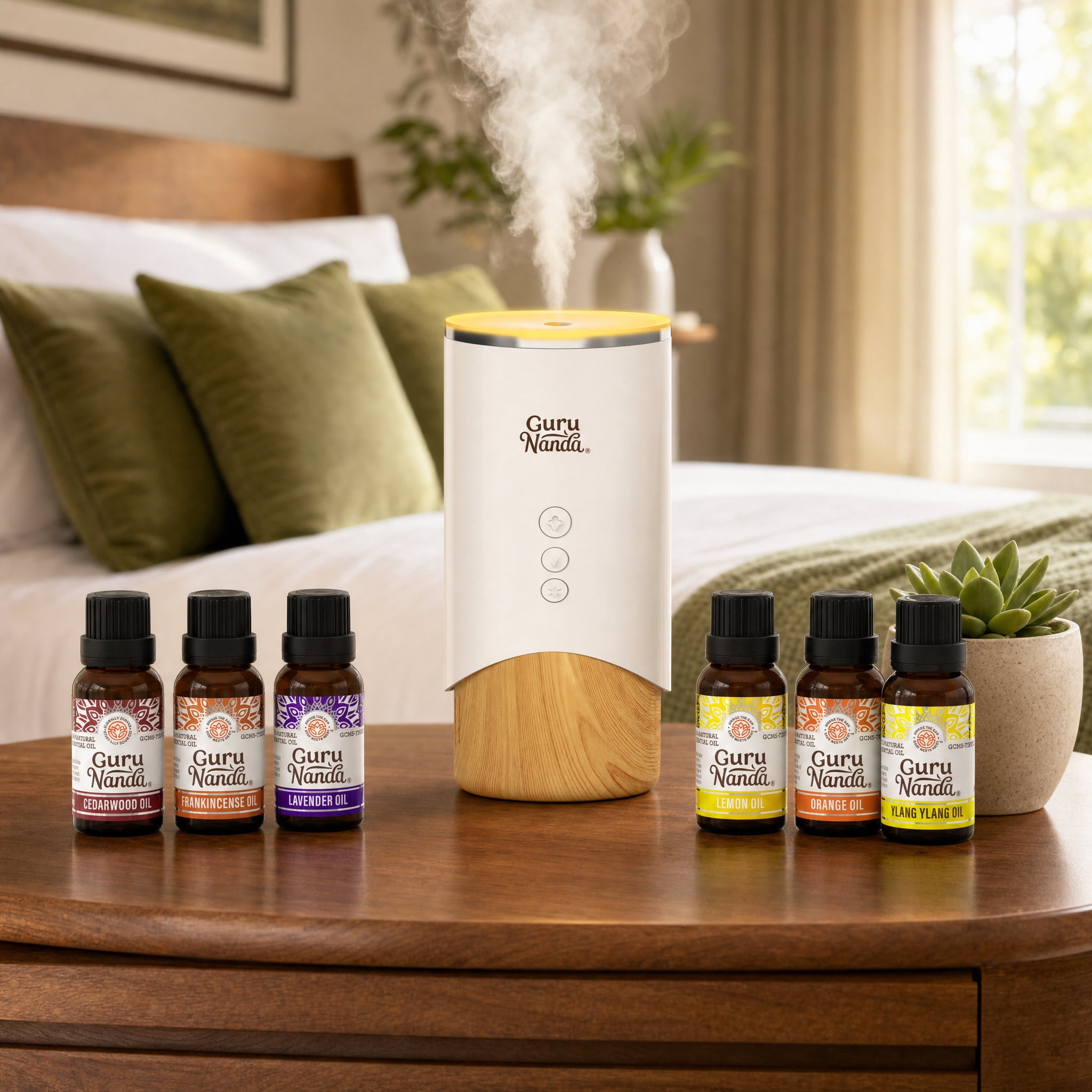 GuruNanda Floral Essential Oil, 6 Pack, Aromatherapy Set