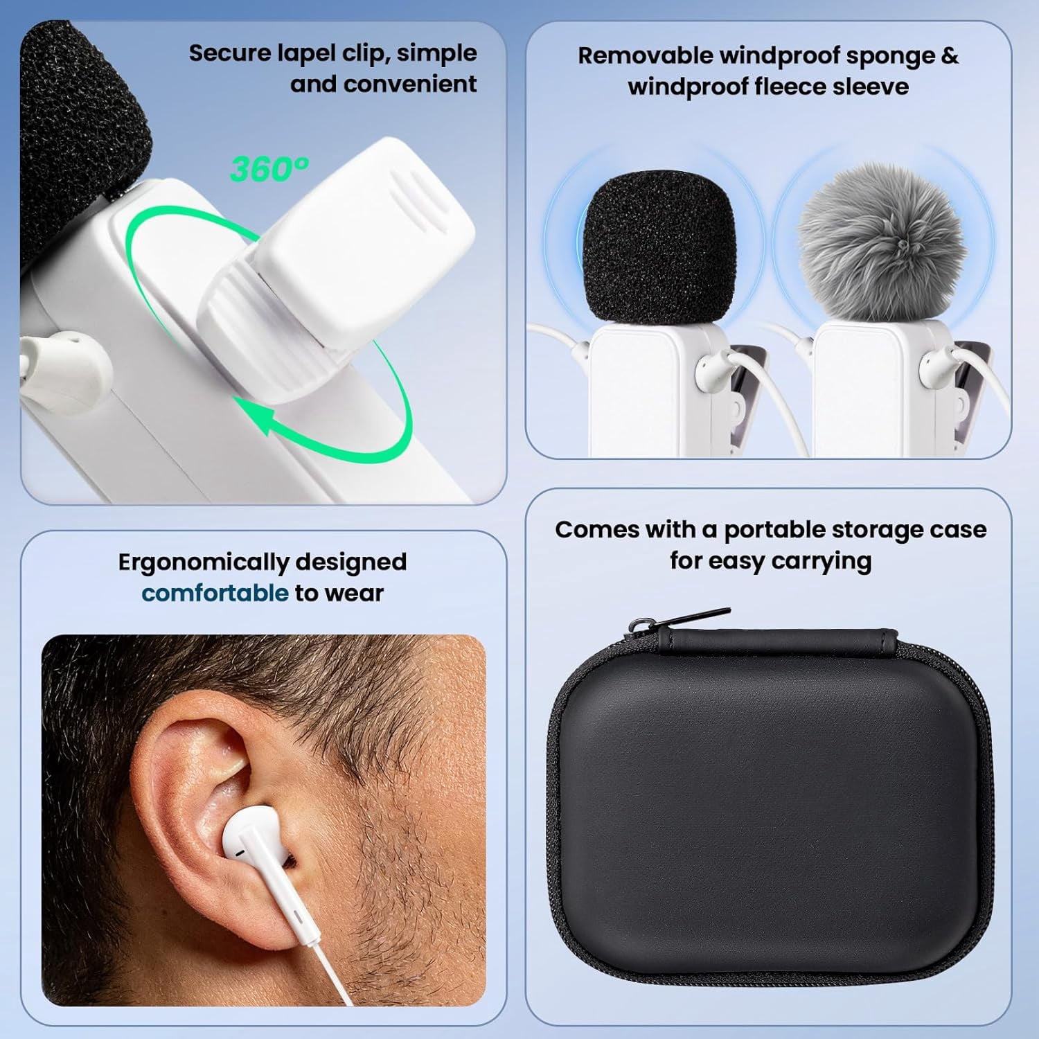 Sound Card Karaoke Headset with Real-Time in-Ear Monitoring & Microphone, 7 Sound Effects Voice Changer, Karaoke Headphones with Lavalier, 2 Modes Live Streaming Sound Card & Wired Earbuds Earphones