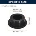 thumbnail image 3 of Unique Bargains 6 Pcs Black Plug Holes, H27 Rubber Button Plug for 26mm/1.02' Hole, 3 of 6