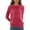Watermelon Red, variant on Womens Sweaters Womens Fall Tops Elegant Lace Crewneck Pullover Sweater Long Sleeve Knitted Top for Autumn Winter Casual Tunic Blouse Soft Comfortable Daily Wear