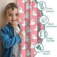 thumbnail image 3 of 2 PCS Kitchen Curtains with Spooky Cute Black Cat and Candy Pattern,42x54in long Curtains Set, 3 of 5