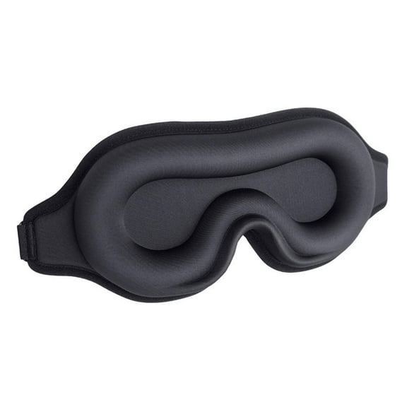 LOLIPPYY Black Memory Foam Sleep , Lightweight and Breathable Eye Cover for Travel and Indoor Use, One Size Fits All