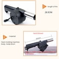 thumbnail image 4 of Ventilador Para Barbacoa Al Aire Libre, Soplador De Aire Con Manivela Portátil, Parrilla Para Barbacoa, Fuelle, Herramientas Contra Incendios, Picnic, Accesorios Para Acampar Vogacara HA013007-00, 4 of 5