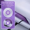 thumbnail image 7 of Unique Bargains Shower Curtain Waterproof Sets with Hooks Purple 71"W x 71"L, 7 of 7