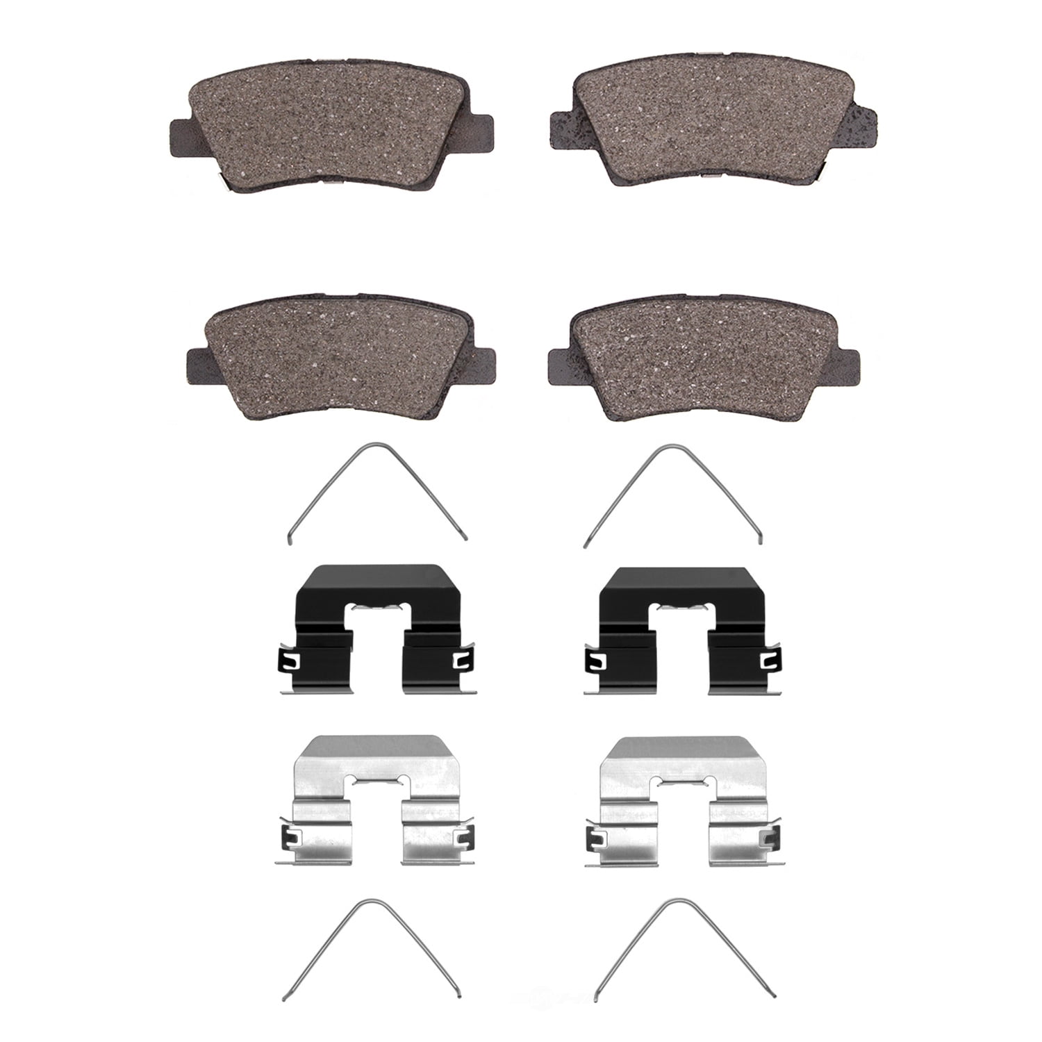Dynamic Friction Company 1551-1848-01 DFC 5000 Advanced Brake Pads - Ceramic and Hardware Kit - OE