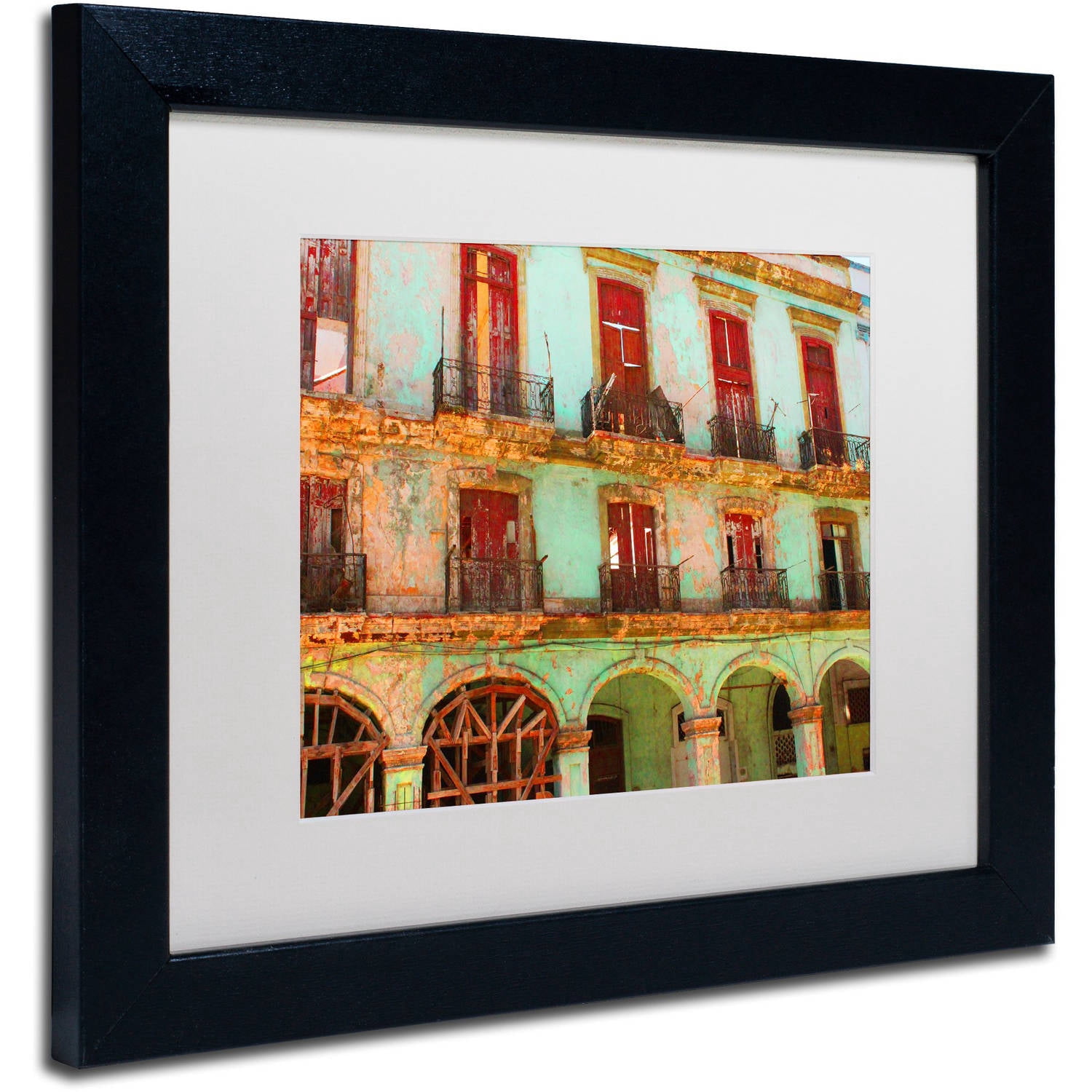 Trademark Fine Art 'Memories Havana' Canvas Art by Masters Fine Art, White Matte, Black Frame