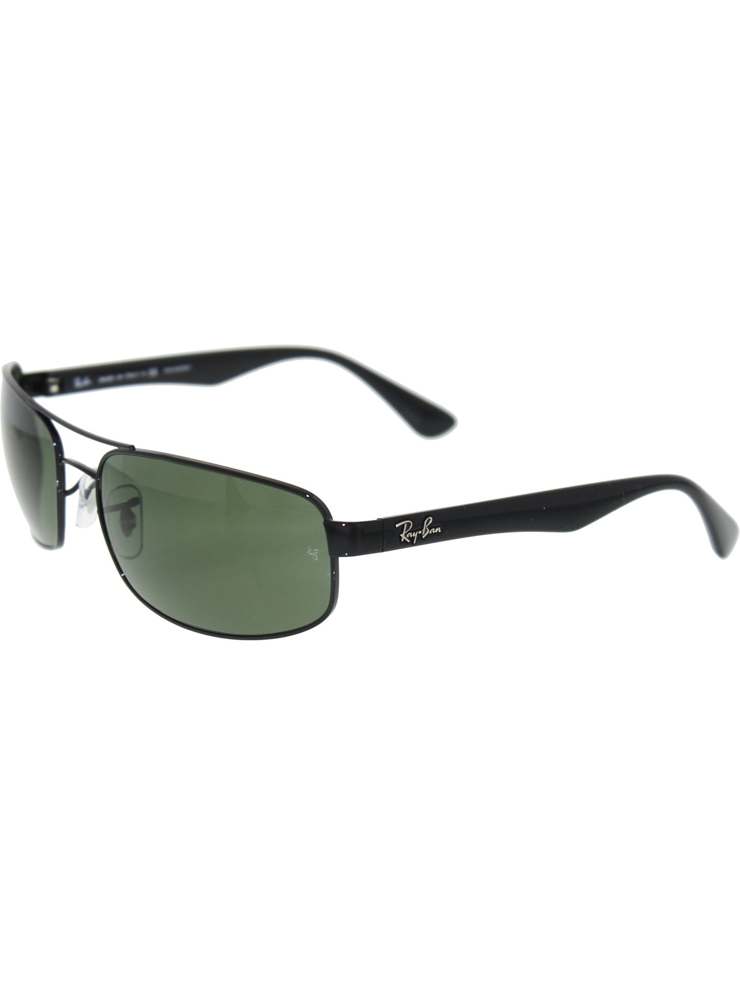 Ray-Ban Men's Polarized Icons RB3445-002/58-61 Black Rectangle Sunglasses -  