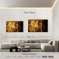 thumbnail image 4 of Elephant Stock Buddhism Wall Art - Horizontal Multi Panel Canvas - Living Room Wall Decor - Religion And Spirituality Multi Panel - Brown And Orange Decor - 74" x 48", 4 of 8
