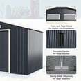 thumbnail image 5 of Relyard 12x8 Metal Outdoor Storage Garden Shed, 5 of 5