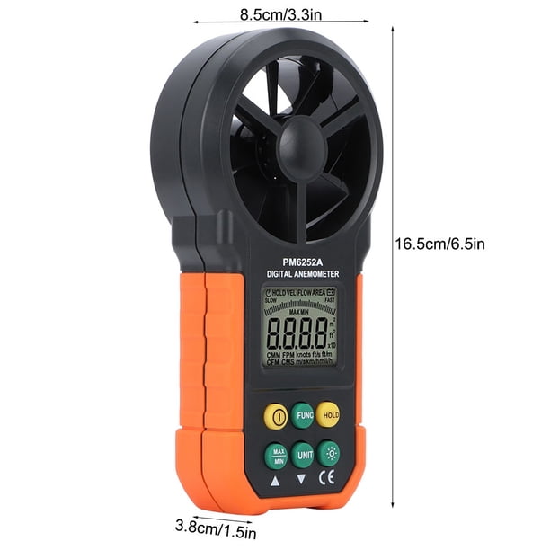 Anémomètre Technoline EA 3000 – Mesure Vitesse Vent En Km/h, Mph, M/s, Kts, étanche éclaboussures