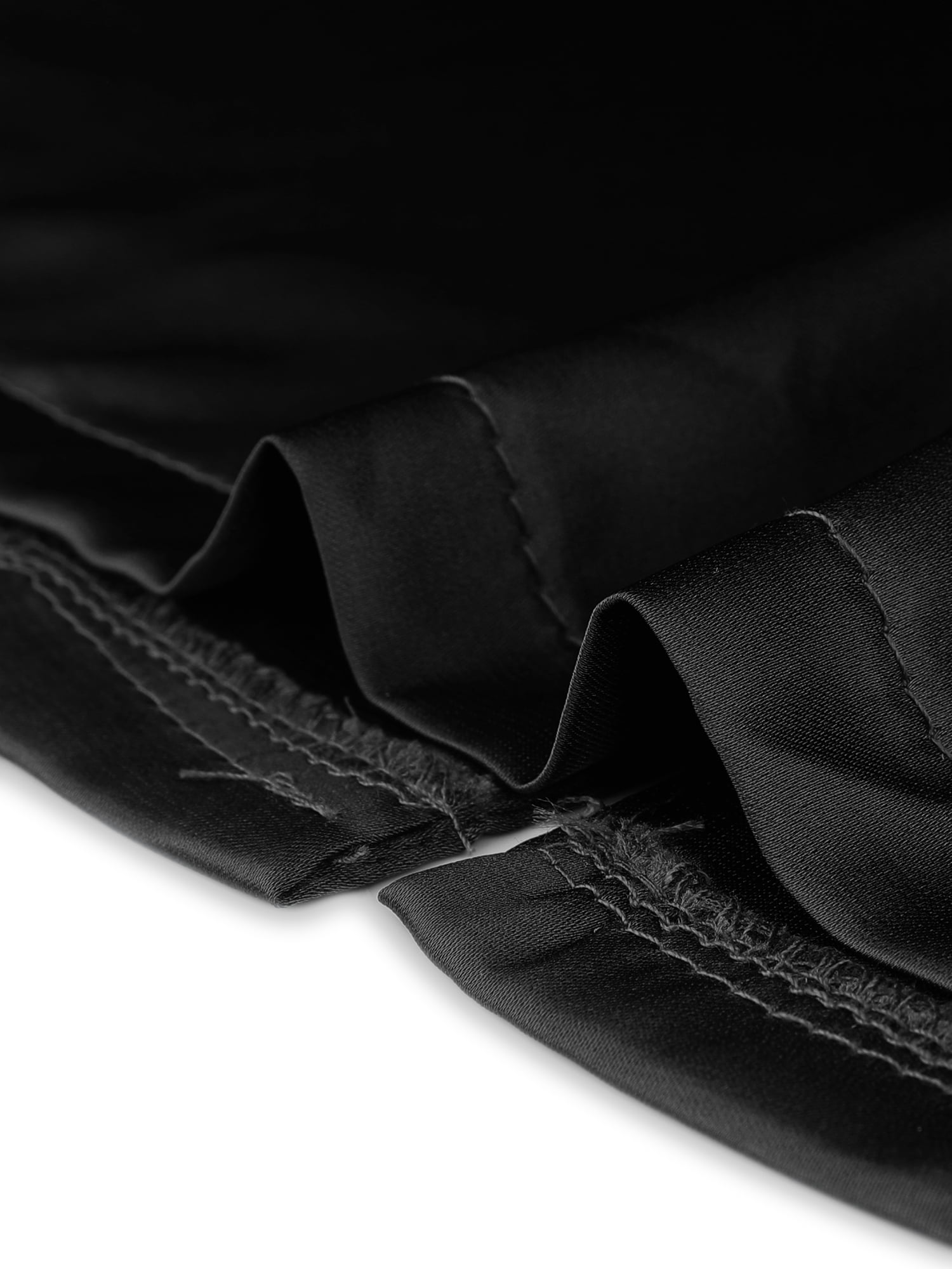 Unique Bargains Women's Loungewear Tops and Capri Pants Satin Pajama Sleepwear Sets