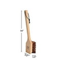 Naturolic AllNatural Wooden Grill Cleaning Brush and Scraper Solid