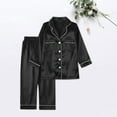thumbnail image 5 of NMMUED Family Christmas Pajamas Matching Sets Family Matching Christmas Pajamas Button Up Pajamas Family Pajamas Matching Sets Lounge Wear Christmas Gifts Long Sleeve Pajamas Black 110, 5 of 6