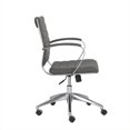 thumbnail image 2 of Eurostyle Axel Chaise Basse de Bureau avec des Bras en Gris, 2 of 4