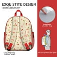 thumbnail image 5 of Cute Small Backpack for School with Cherry Print, Lightweight School Bag for Daily Use, Compact Travel Backpack, Stylish Fruit Backpacks for Commute, 5 of 6
