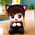 thumbnail image 2 of Cute Cartoon Little Boy Cat Doll Plush Toy Turned Into Doll Doll, 2 of 3