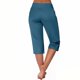 thumbnail image 4 of TaTaai Women's Side Slit Yoga Capri Pants High Waist 7/8 Length Stretchy Work Pants Non See Through Casual Lounge Bottoms Tummy Control Gym Gift, 4 of 7