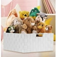thumbnail image 5 of Decorative & Durable Fabric Storage Baskets, Shelf & Closet Organization - White, 5 of 7
